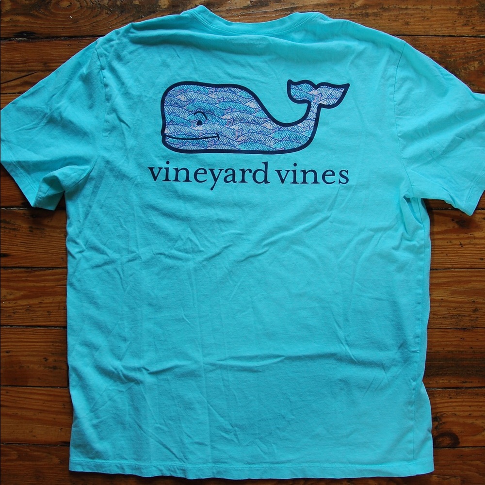 Teal Vineyard Vines Short Sleeve T-shirt